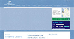 Desktop Screenshot of hotelvillacarolinaischia.com