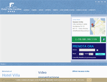 Tablet Screenshot of hotelvillacarolinaischia.com